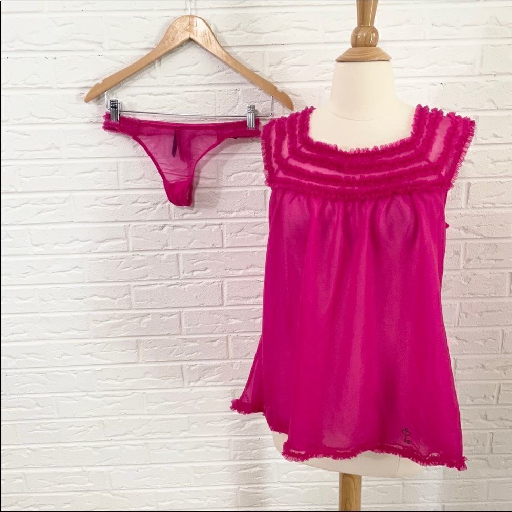 Nwt Victoria’s Secret Chemise And Panty Set Size Small